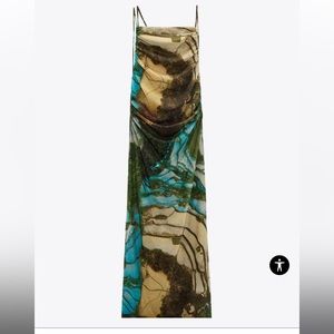 Zara SOLD OUT PRINTED TULLE DRESS
